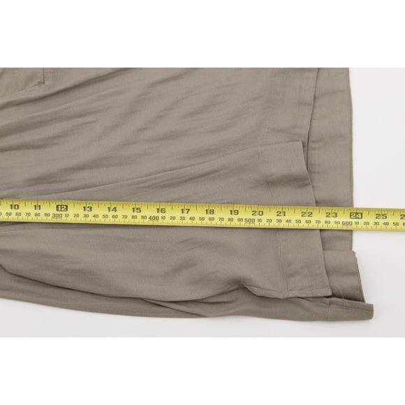 Free People Darcy Top Size M TAUPE Super V Neck Draped Sleeveless - Picture 8 of 11